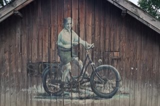 Klaus na rowerze